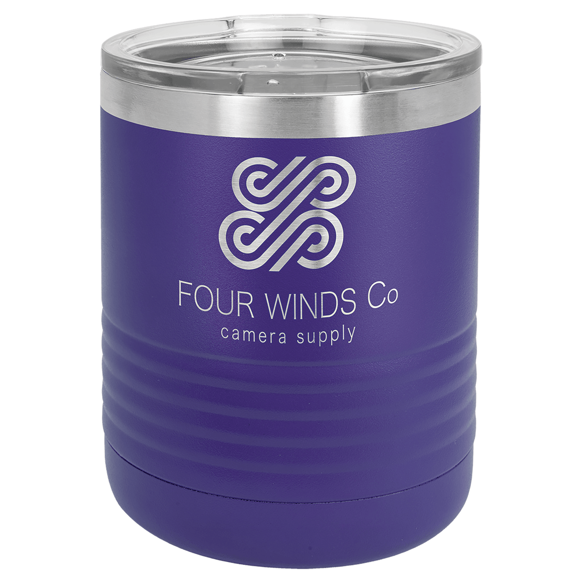 10 oz. Stainless Steel Vacuum Insulated Ringneck Tumbler with Clear Lid