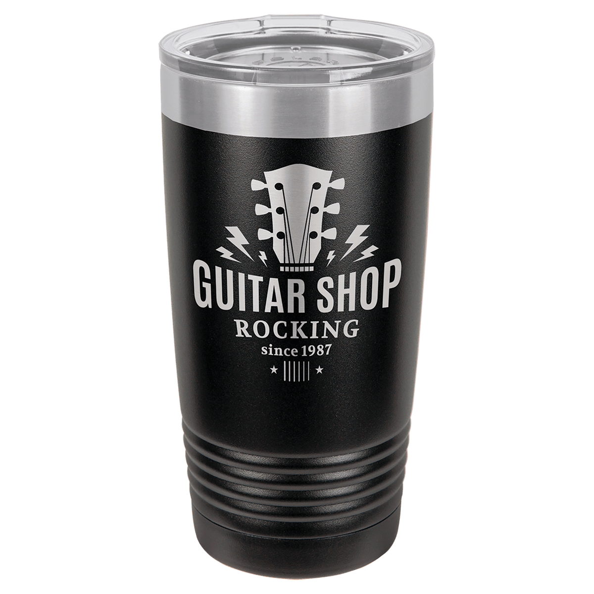20 oz. Stainless Steel Vacuum Insulated Ringneck Tumbler with Clear Lid