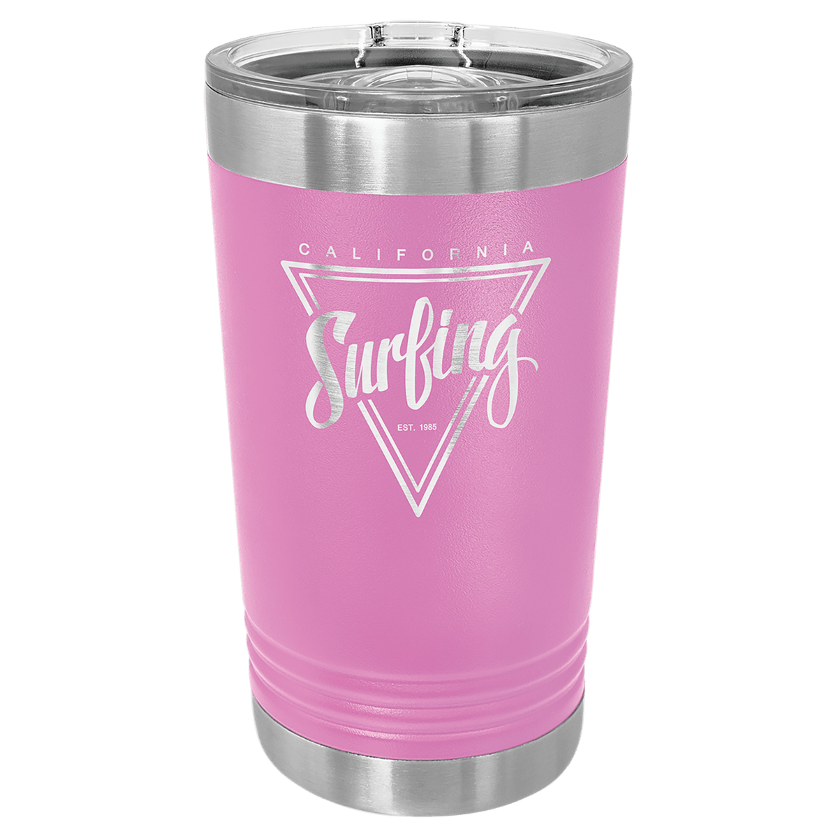 16 oz. Stainless Steel Pint with Slider Lid