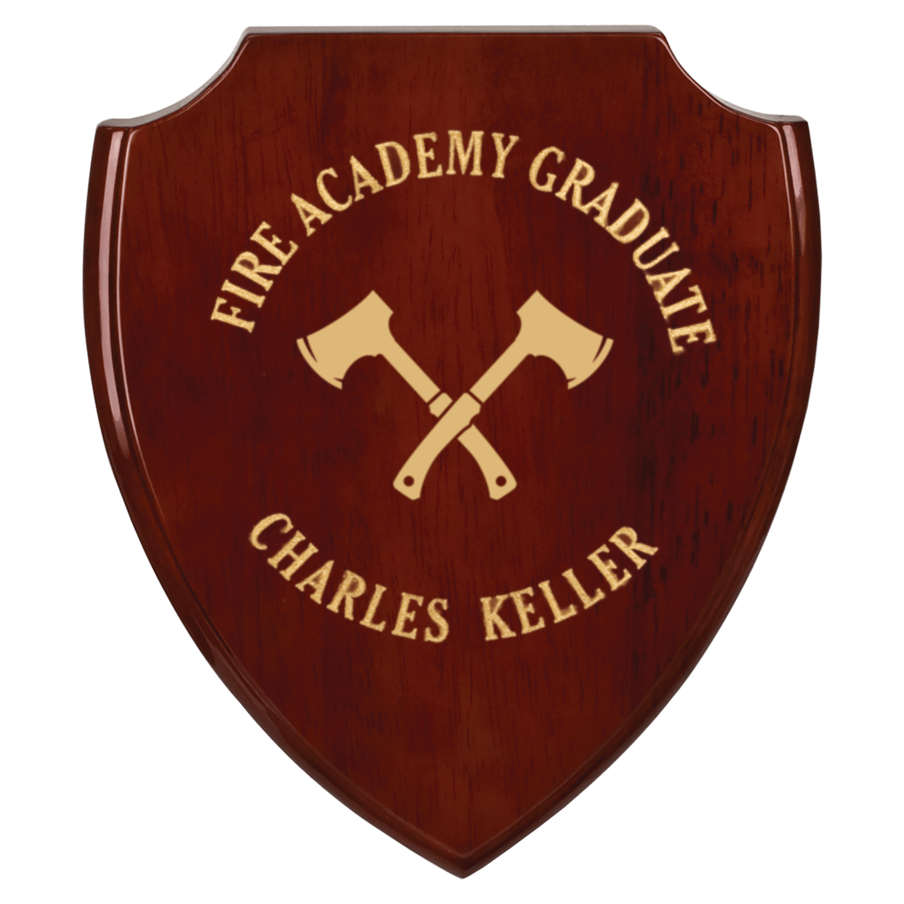 Piano Rosewood Shield Plaque