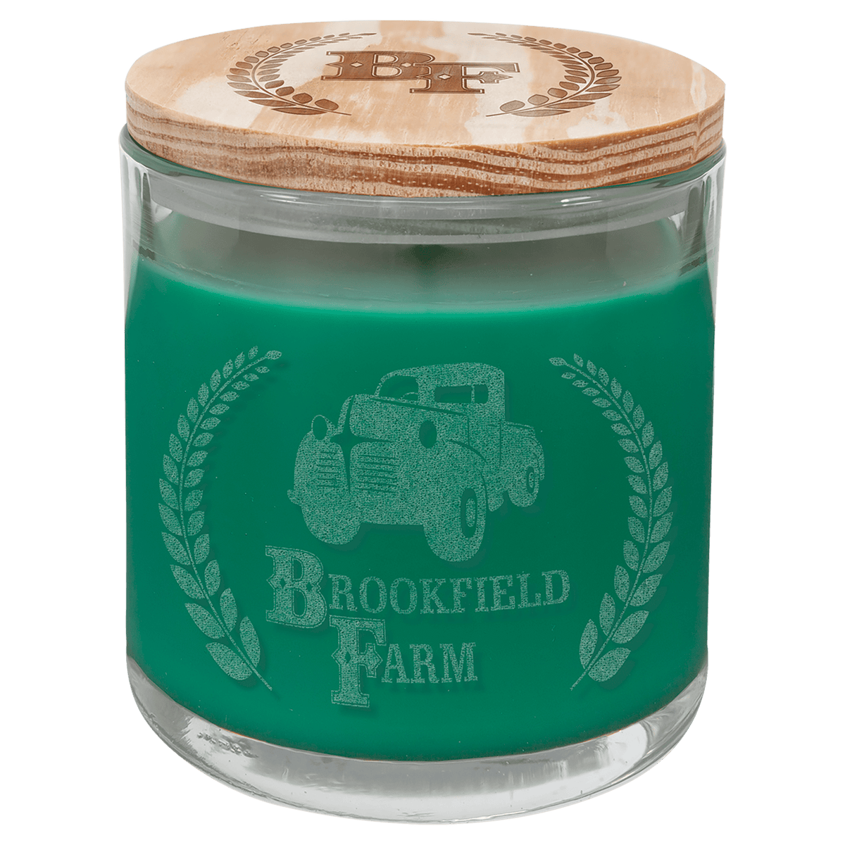 14 oz. Scented Candle in a Glass Holder with Wood Lid