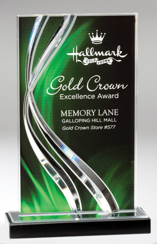 Swirl Acrylic Award - 3 Color Options
