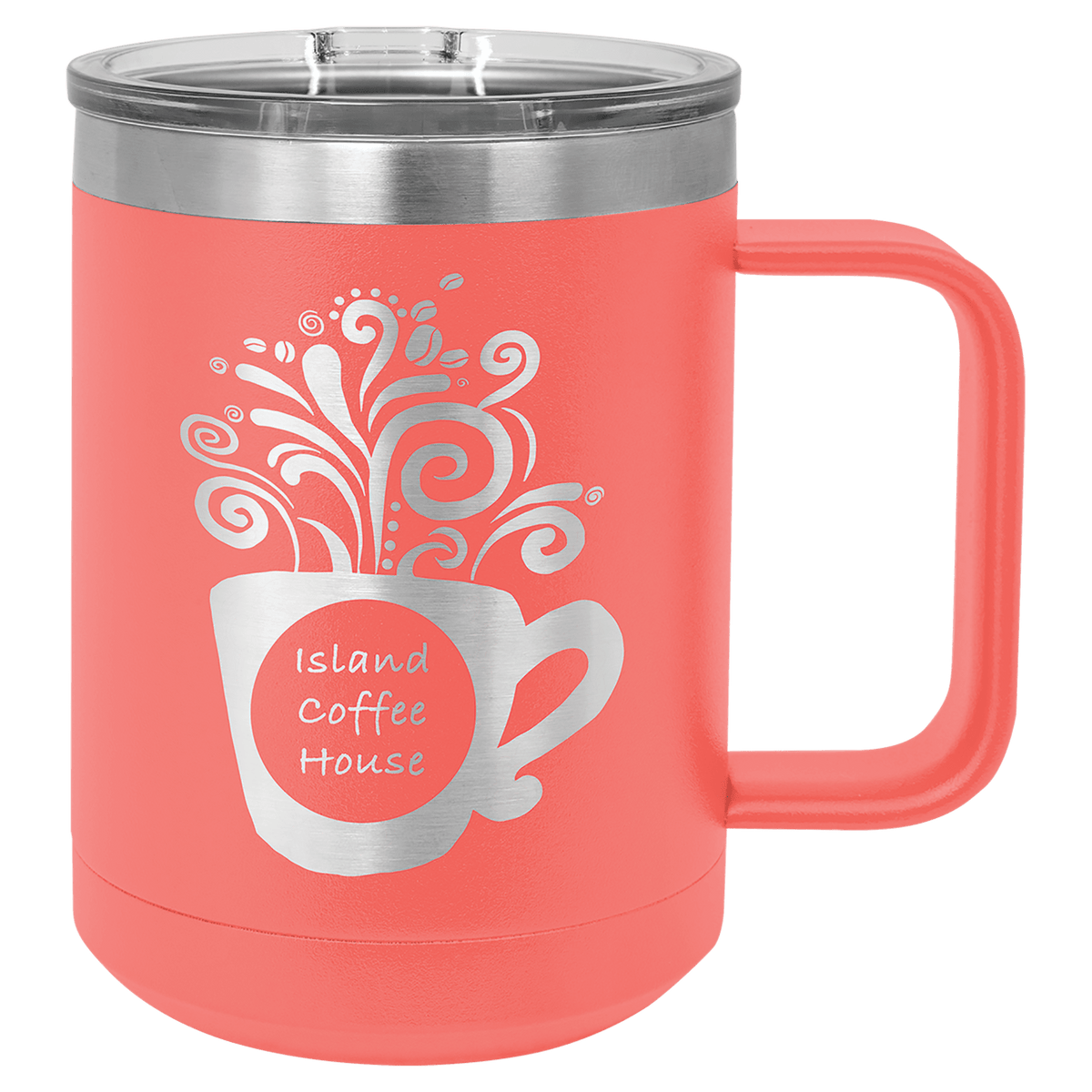 15 oz. Stainless Steel Vacuum Insulated Mug with Slider Lid