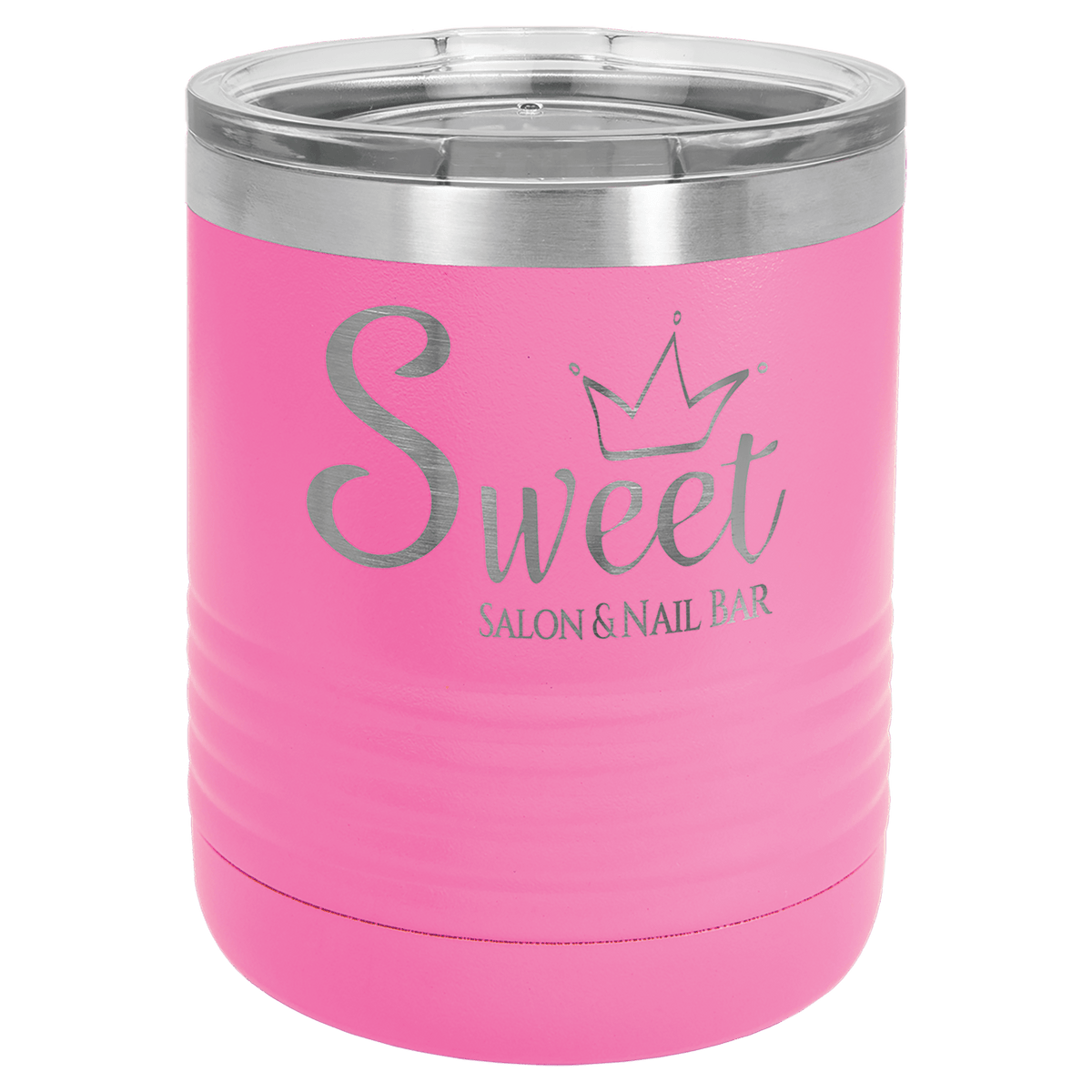 10 oz. Stainless Steel Vacuum Insulated Ringneck Tumbler with Clear Lid