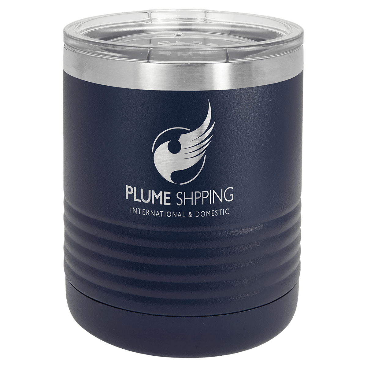 10 oz. Stainless Steel Vacuum Insulated Ringneck Tumbler with Clear Lid