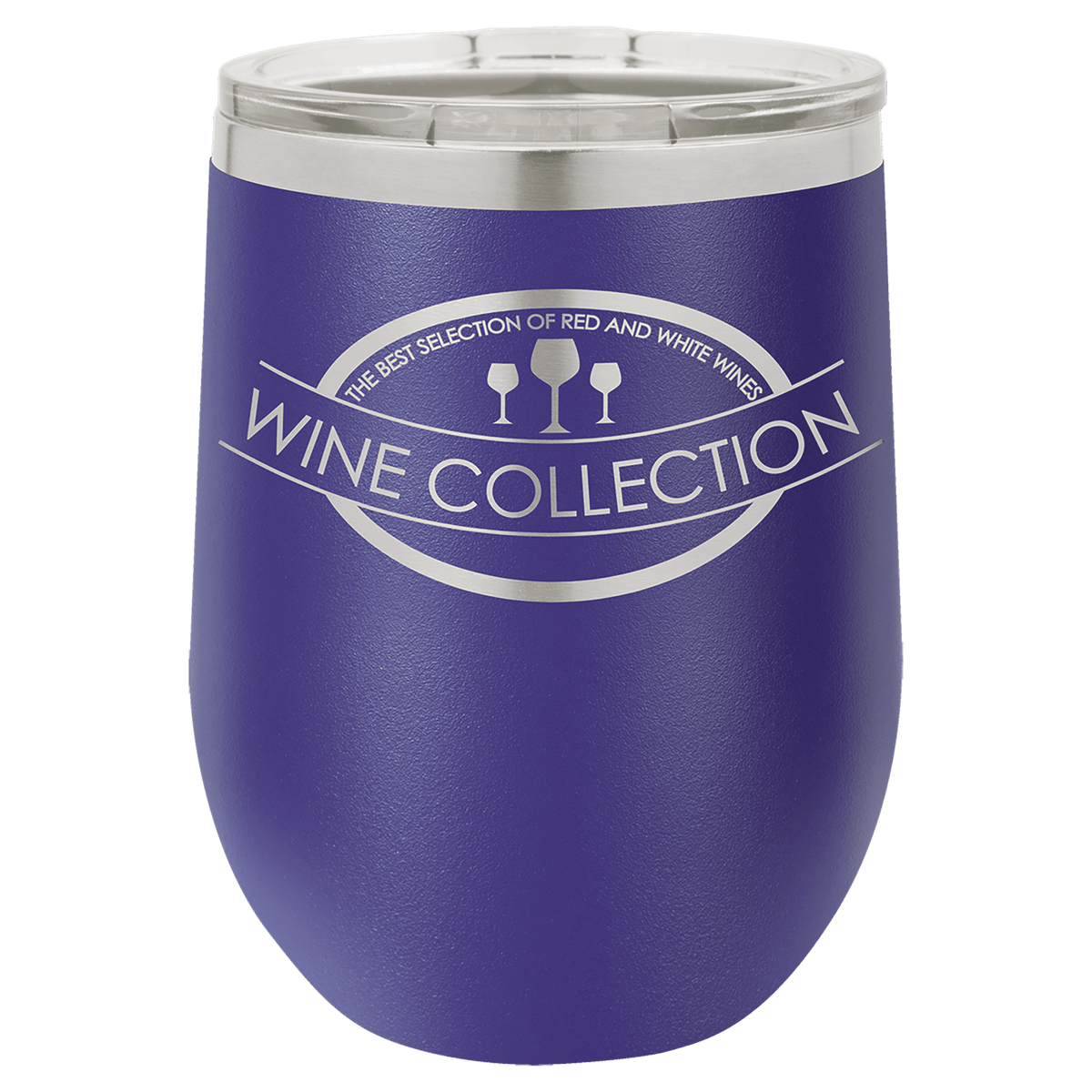 12 oz. Stainless Steel Vacuum Insulated Stemless Wine Tumbler with Lid