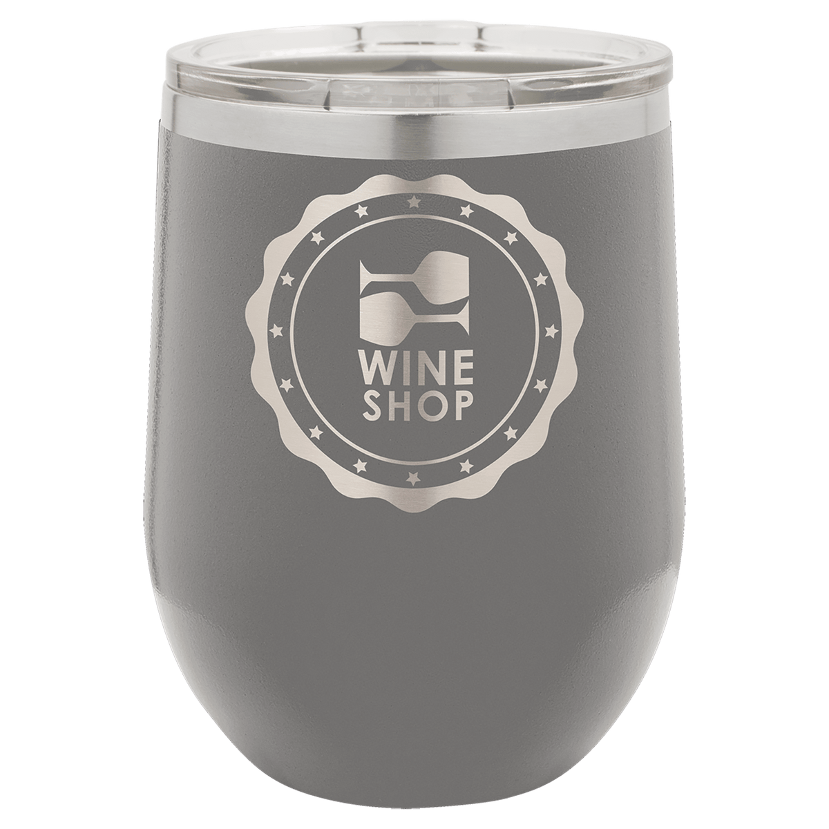 12 oz. Stainless Steel Vacuum Insulated Stemless Wine Tumbler with Lid