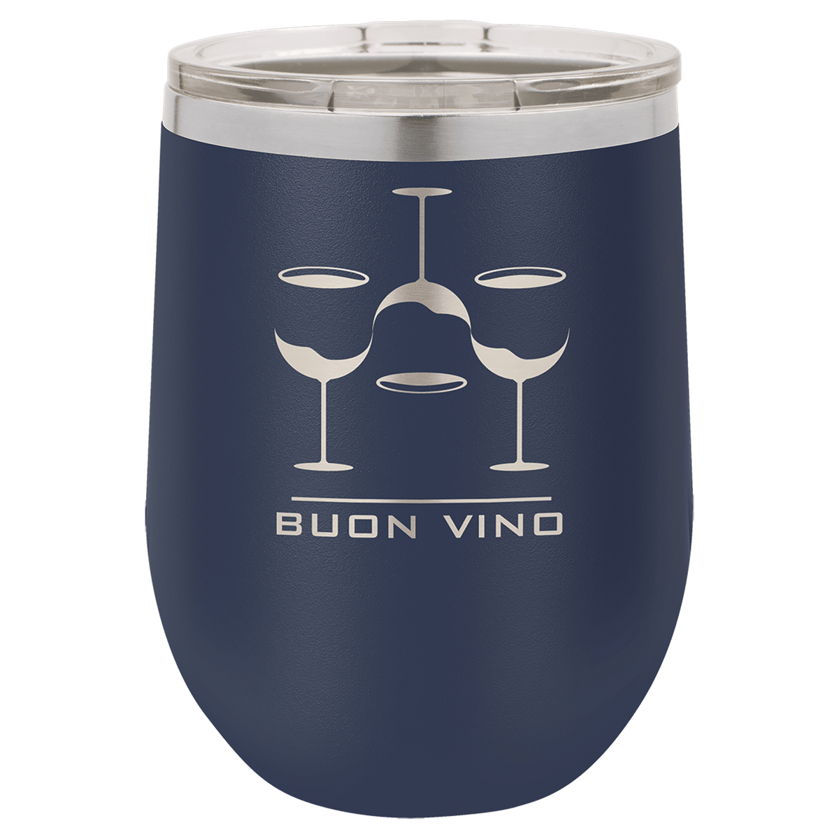 12 oz. Stainless Steel Vacuum Insulated Stemless Wine Tumbler with Lid