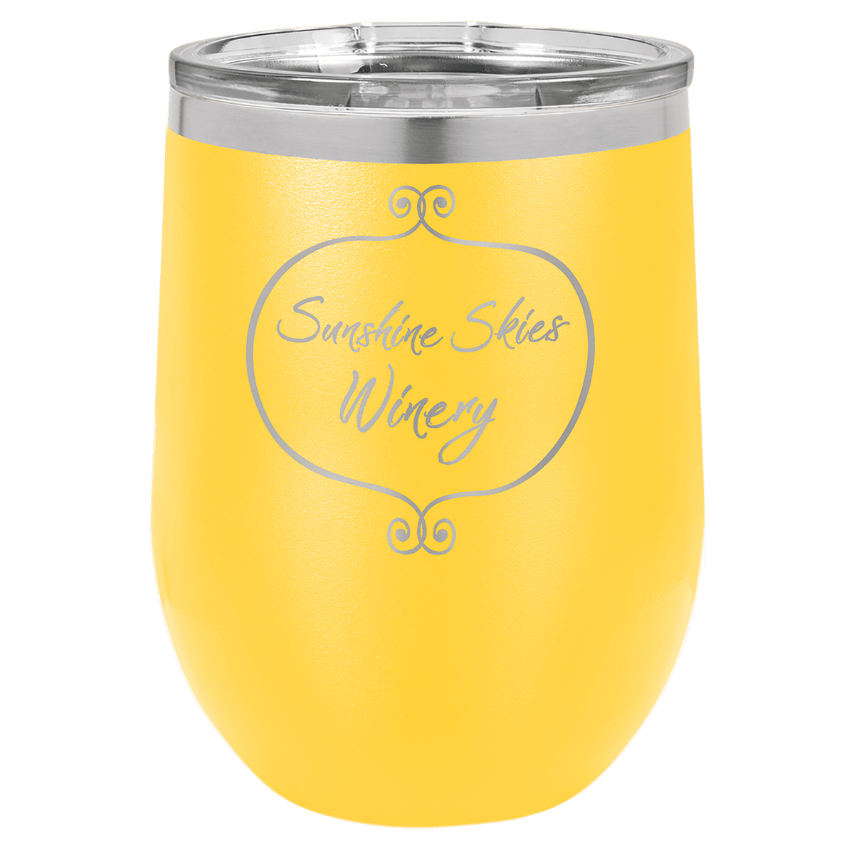 12 oz. Stainless Steel Vacuum Insulated Stemless Wine Tumbler with Lid