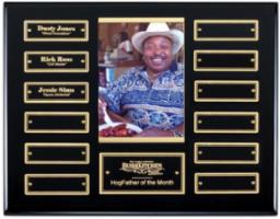 13 Plated Ebony Perpetual Plaque with Photo