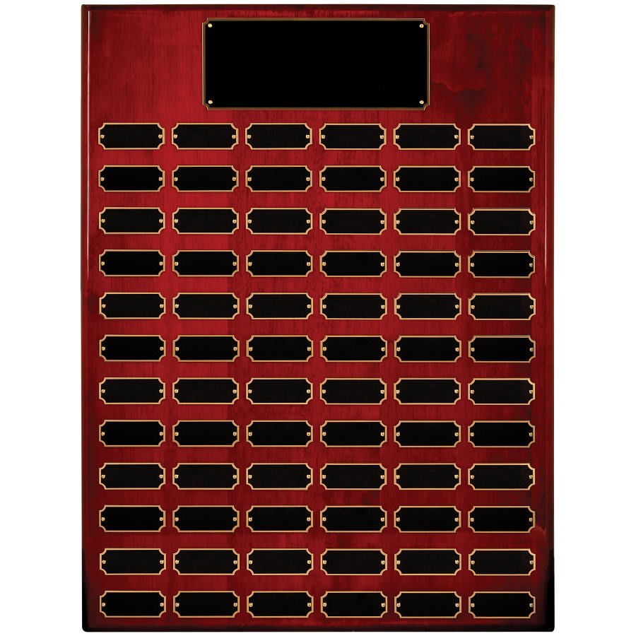 Rosewood Piano Perpetual Plaques with Notched Corner Plates - 7 Options