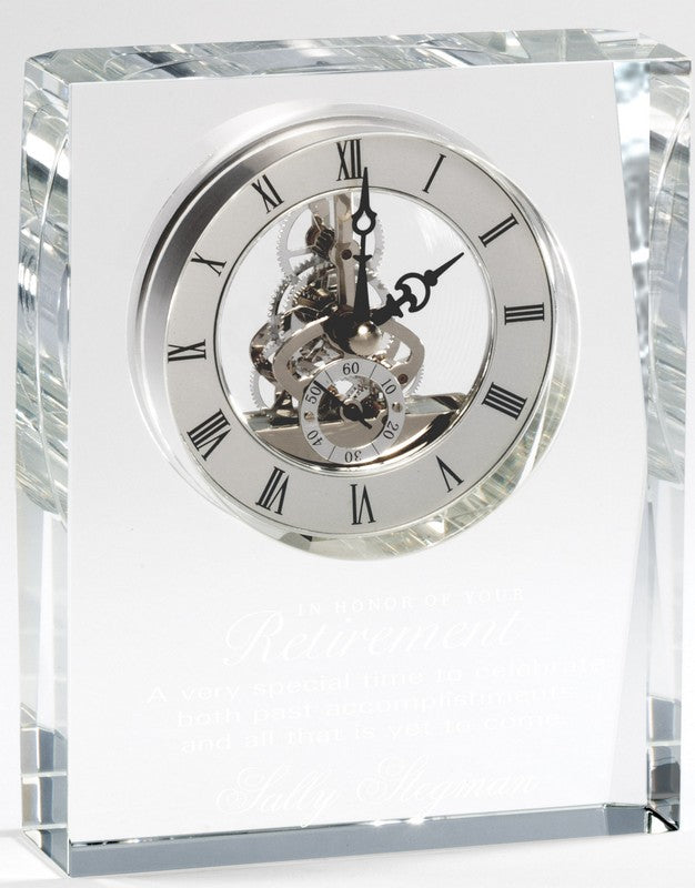Rectangle Crystal Clock